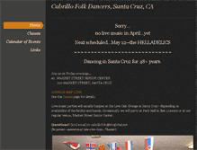 Tablet Screenshot of cabrillofolk.org